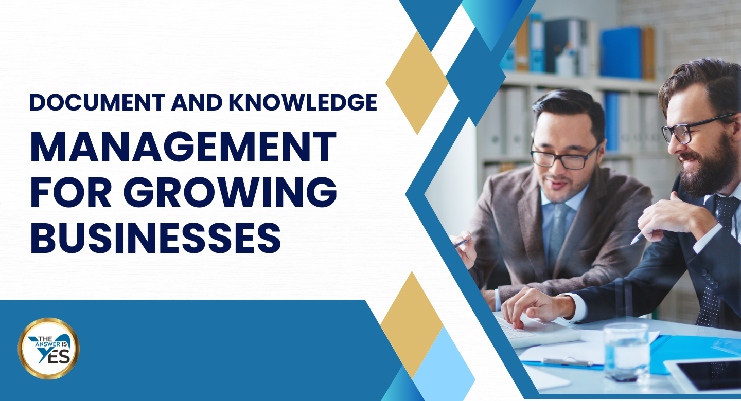 Document and Knowledge Management for Growing Businesses course for organised information control and scalable business operations