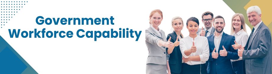 Government workforce capability frameworks, leadership development and structured learning pathways for public sector organisations.