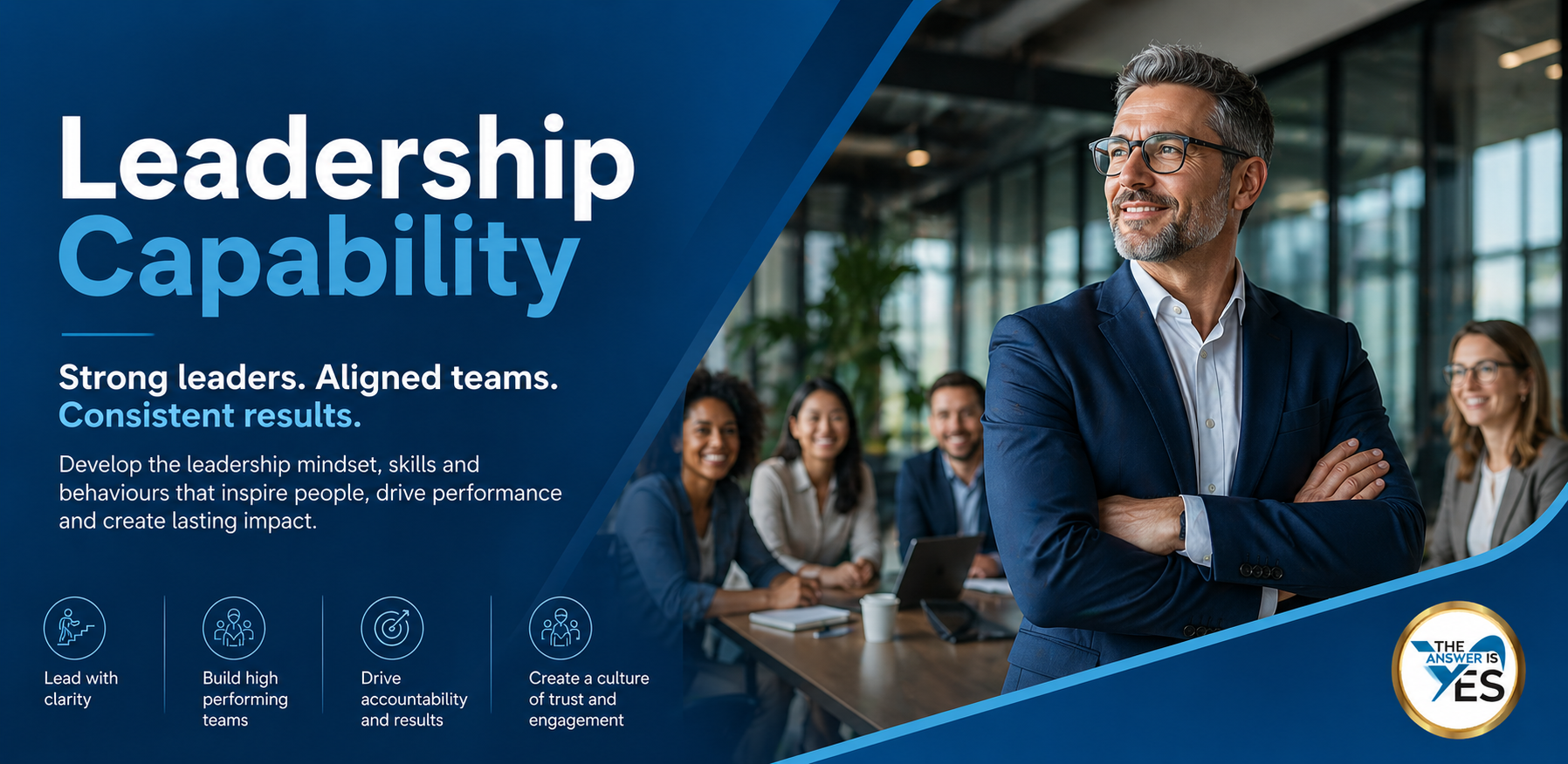 The leadership capability pathway supports development across multiple leadership dimensions including communication, team leadership and performance management.
