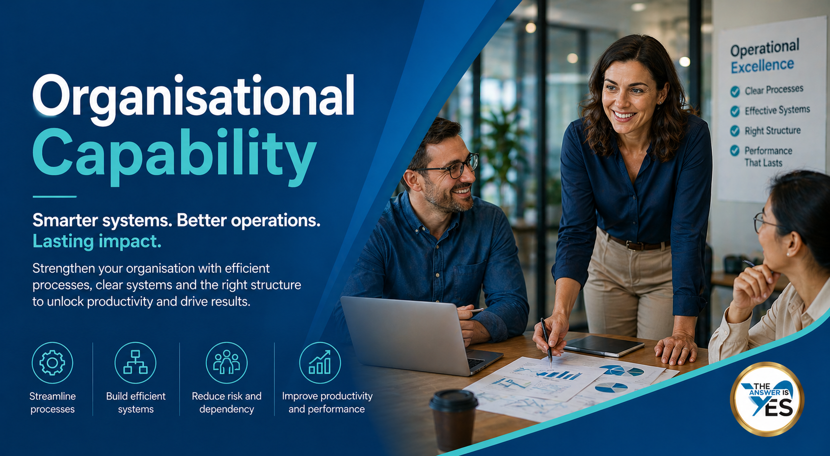 Organisational Capability Sustains Performance course for building resilient systems and sustained business results