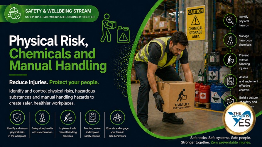 Physical Risk, Chemicals and Manual Handling