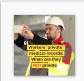 When can your private medical records be shared with other people